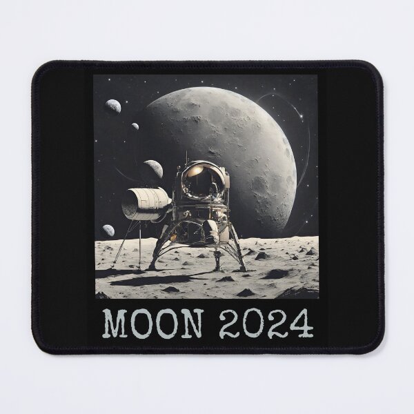 Item preview, The Moon Landing 2024 Detailed Colorful Design designed and sold by EarthArtDesigns.