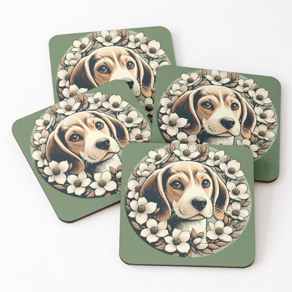 Item preview, Beagle and Dogwood Tree designed and sold by FrictionMaxxing.
