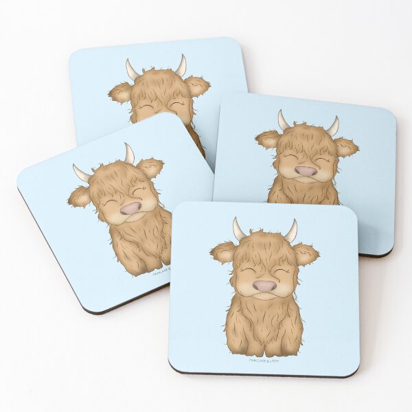 Item preview, Cute and Fluffy Highland Cow designed and sold by PancakeAndLoaf.