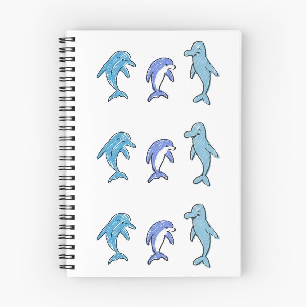 Item preview, crayon dolphin animals designed and sold by FORPOTATOPARTY.