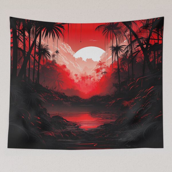 Item preview, Jungle | Red minimalism designed and sold by ComicsFactory.