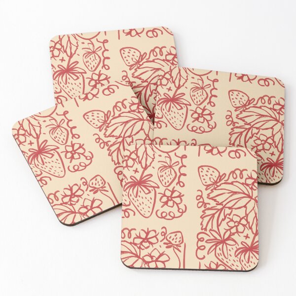 Item preview, Strawberry Field - Line Art Illustration designed and sold by Pilar Bidó.