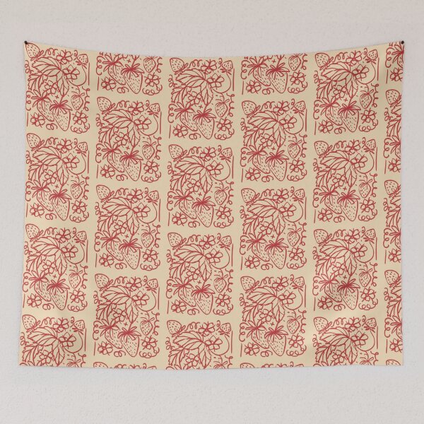 Item preview, Strawberry Field - Line Art Illustration designed and sold by Pilar Bidó.