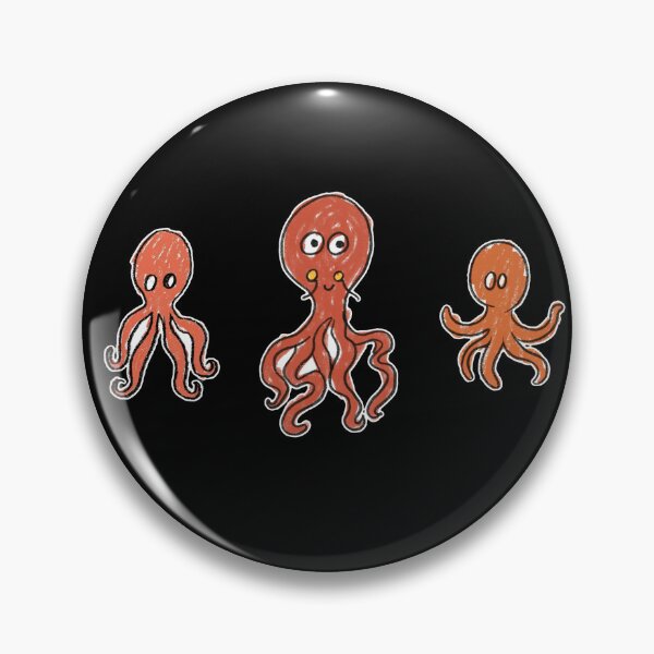 Item preview, crayon octopus animals designed and sold by FORPOTATOPARTY.
