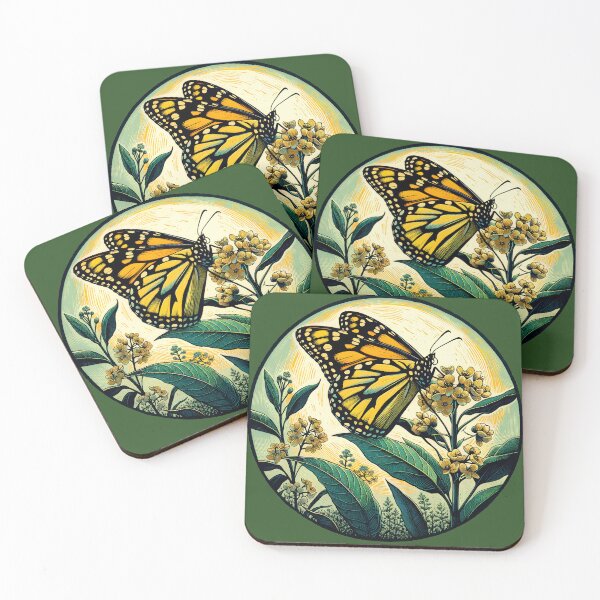 Item preview, Monarch Butterfly and Milkweed designed and sold by FrictionMaxxing.