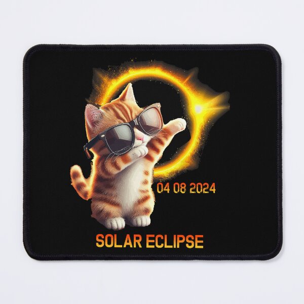 Item preview, Dabbing Cat Total Solar Eclipse America April 04.08.24 designed and sold by BOUCHERIT amine.