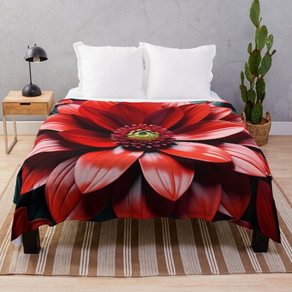 Artikelvorschau, Red Summer Flower Pattern entworfen und verkauft von TheArtOfPat.