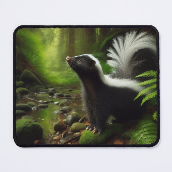 Item preview, Pungent Prowler - Skunk in Nighttime Ambush designed and sold by ProgressMagnet.