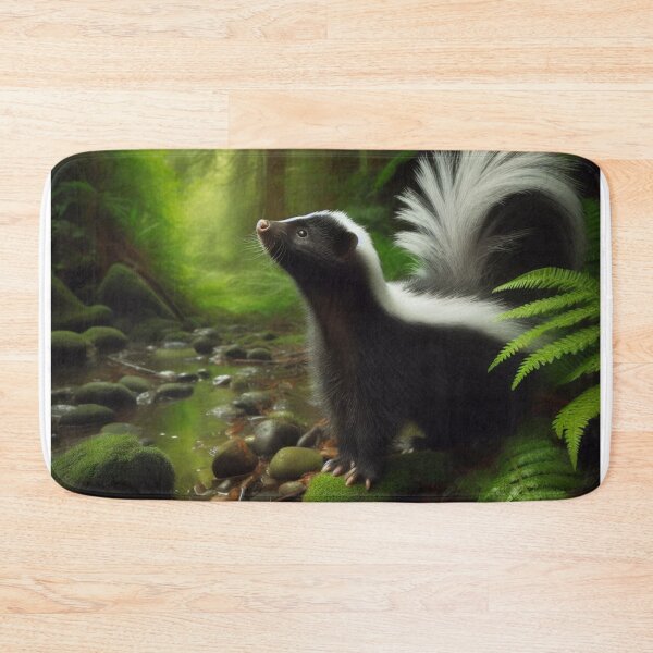 Item preview, Pungent Prowler - Skunk in Nighttime Ambush designed and sold by ProgressMagnet.