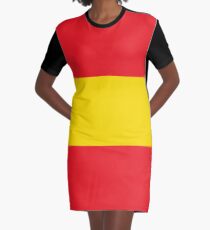 Spanien Flagge (Minimalist) T-Shirt Kleid