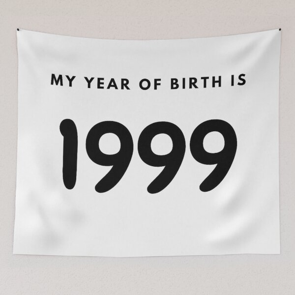 Item preview, My Year of Birth is 1999 designed and sold by LittleWorldShop.