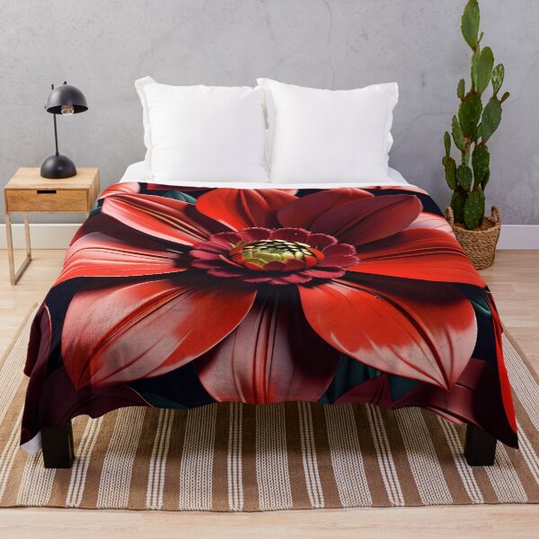 Artikelvorschau, Red Summer Flower Pattern entworfen und verkauft von TheArtOfPat.