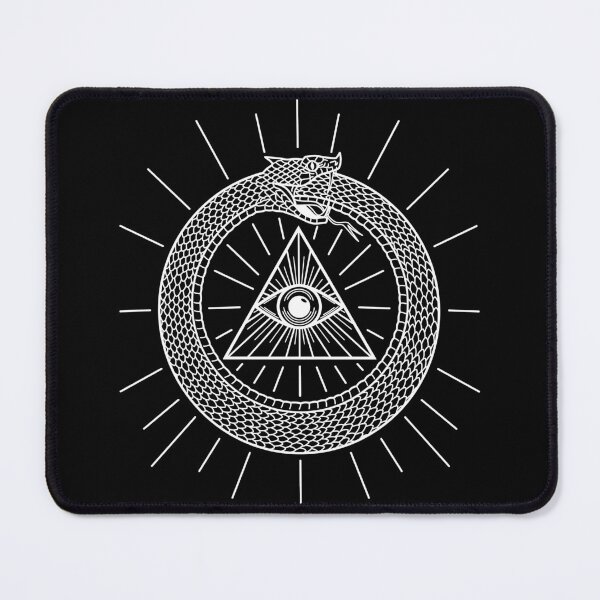 Item preview, Ouroboros, all-seeing eye (white) designed and sold by NateArtDesign.