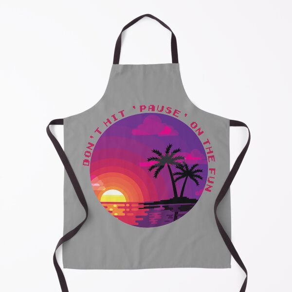 Item preview, Neon Glow 80s Sunset - Don't Hit Pause on the Fun designed and sold by Shop Deebo.