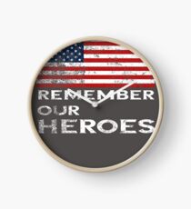 Memorial Day-Remember our Heroes Clock