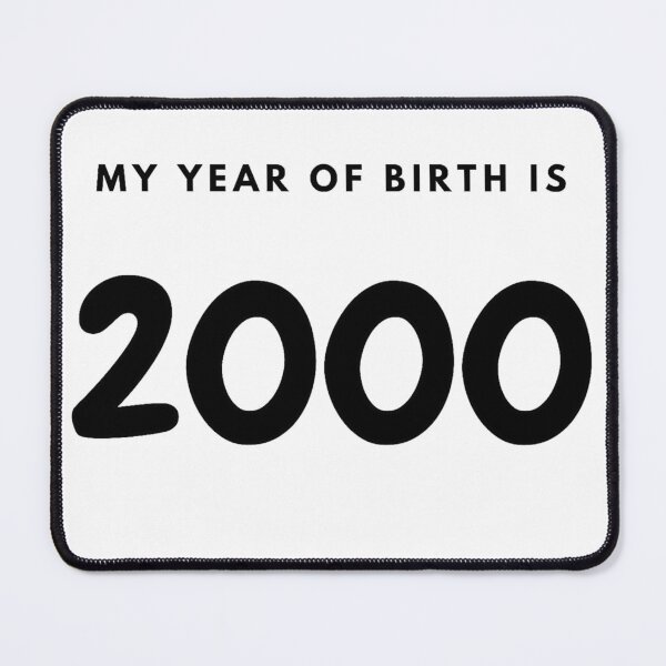 Item preview, My Year of Birth is 2000 designed and sold by LittleWorldShop.