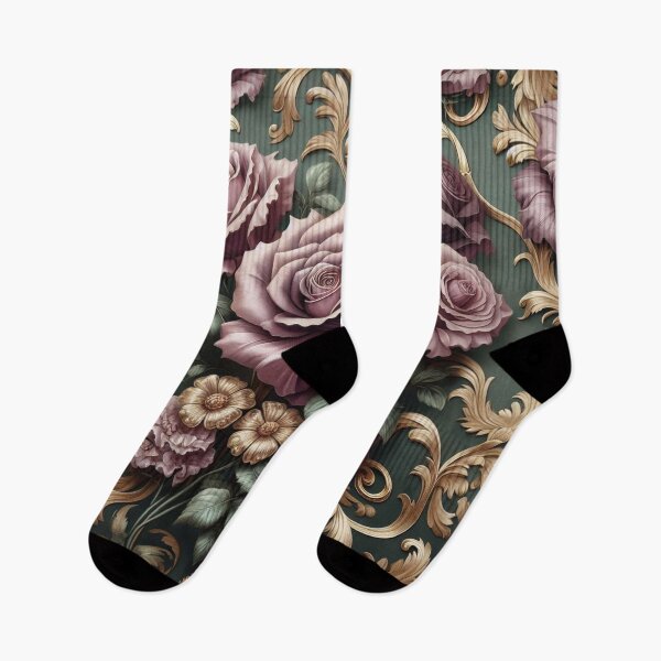 Item preview, Dusty Mauve Roses & Baroque designed and sold by DesignsByPrnces.
