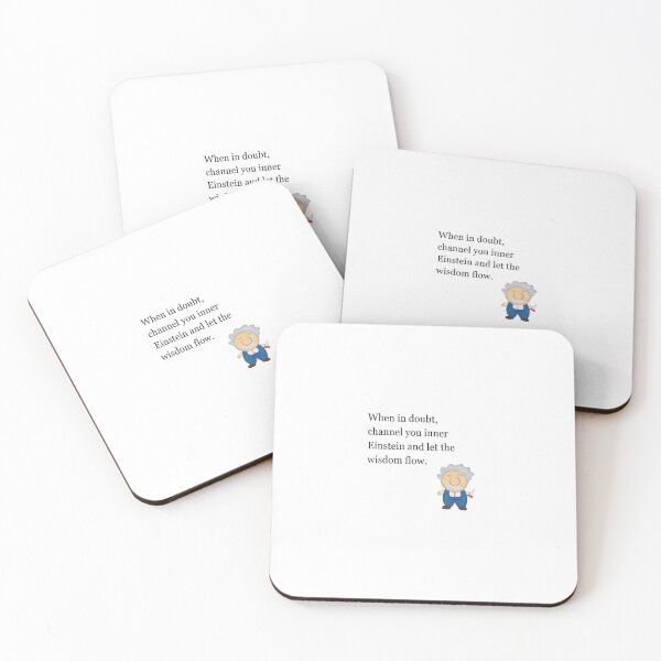 Item preview, When in doubt, channel your inner Einstein and let the wisdom flow - Funny Meme designed and sold by miamai.