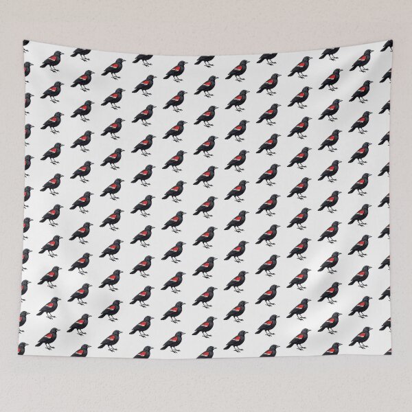 Item preview, Red-winged Blackbird cartoon designed and sold by Roberto Almeida.