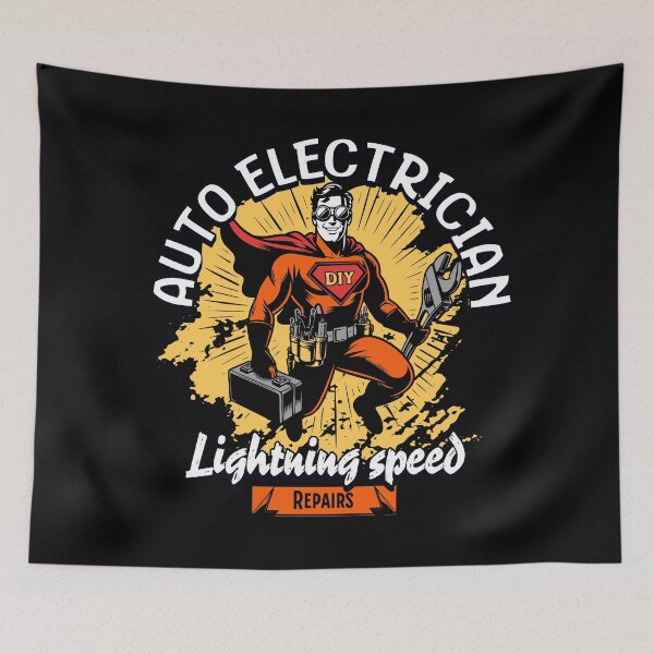 Item preview, Auto electrician designed and sold by Graffik-Peeps.