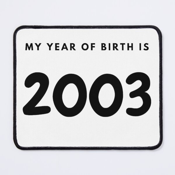 Item preview, My Year of Birth is 2003 designed and sold by LittleWorldShop.