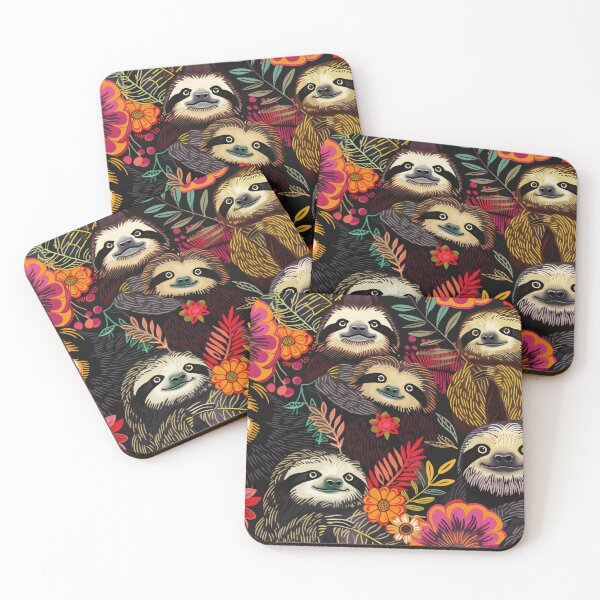 Item preview, sloth party designed and sold by PricklyPeanut.