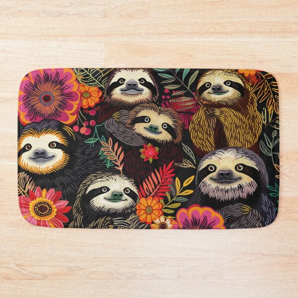 Item preview, sloth party designed and sold by PricklyPeanut.