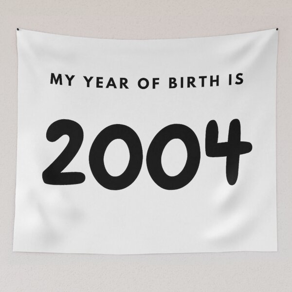 Item preview, My Year of Birth is 2004 designed and sold by LittleWorldShop.