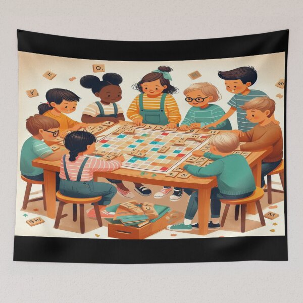 Item preview, Children's Learn Words Wall Art and Puzzle designed and sold by Cupideros.