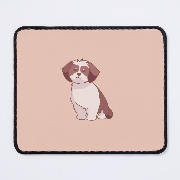 Item preview, Simple liver and white Shih Tzu sitting down designed and sold by PupBubble Art.