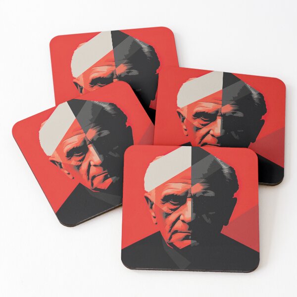 Item preview, Karl Popper | Red minimalism designed and sold by ComicsFactory.