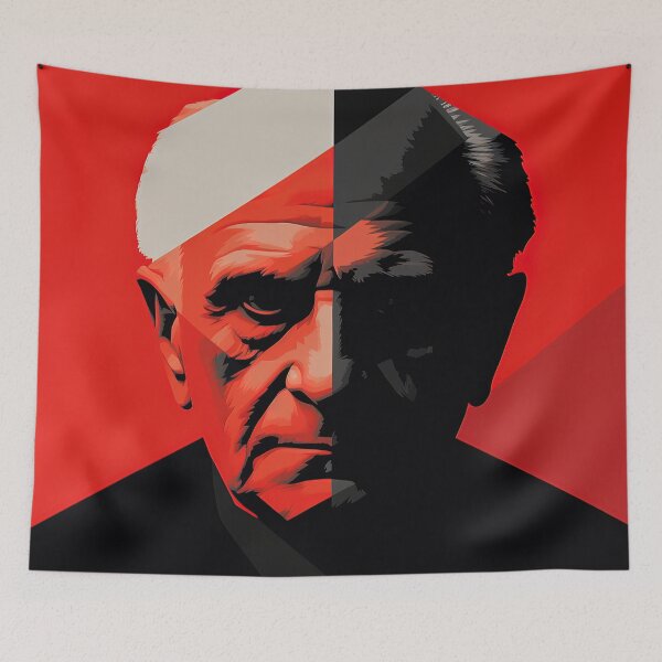 Item preview, Karl Popper | Red minimalism designed and sold by ComicsFactory.