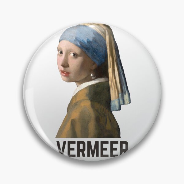Item preview, Girl with a Pearl Earring Cutout with Vermeer text designed and sold by EmeraldeaArt.