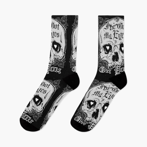 Item preview, I’ve Got My Eyes on You, skull art design, Skull tshirt, Halloween Tee, Spooky Cute, Creepy Shirt, skull and roses, Gothic Aesthetic, Goth Girl, Alt design, Valentines gift, Tarot Lovers card designed and sold by SSINAMOON.