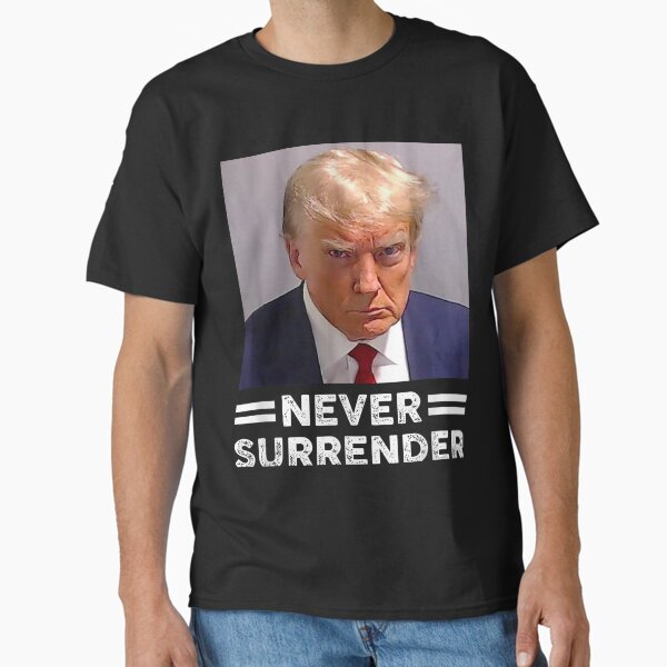 Item preview, Trump Mug Shot Never Surrender Trump Vote 2024 T-Shirt designed and sold by tshirtshop630.