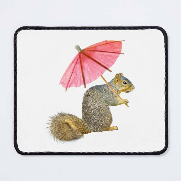 Item preview, Squirrel with Pink Parasol designed and sold by catsclips.