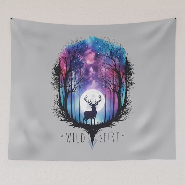 Item preview, Cosmic Wilderness Stag Art designed and sold by RuyaFab.