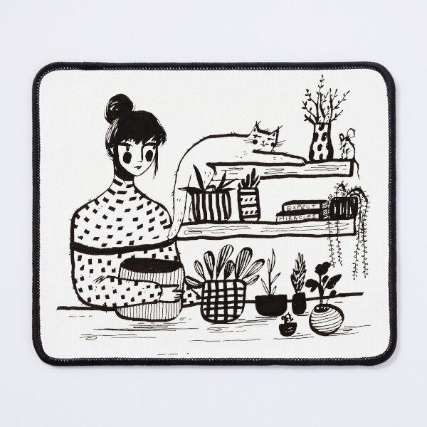 Item preview, Plant mom with cat and mouse designed and sold by iulimade art.