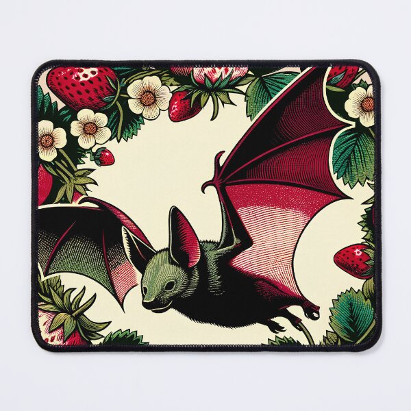 Item preview, Cute Fruit Bat Strawberry Bats designed and sold by FrictionMaxxing.