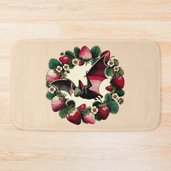 Item preview, Cute Fruit Bat Strawberry Bats designed and sold by FrictionMaxxing.