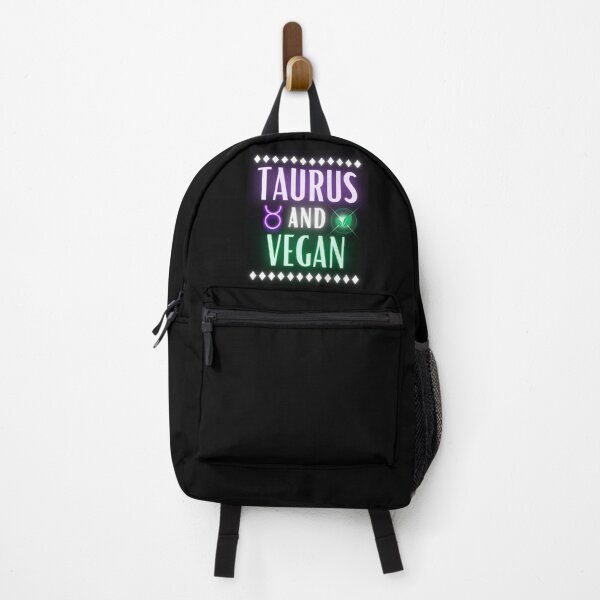 Item preview, Taurus and Vegan Neon Retro Style designed and sold by MysticZodiac.