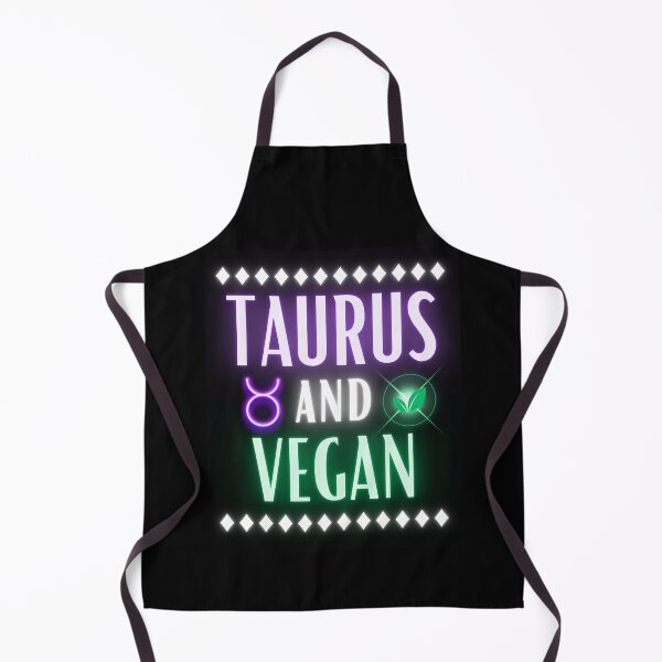 Item preview, Taurus and Vegan Neon Retro Style designed and sold by MysticZodiac.