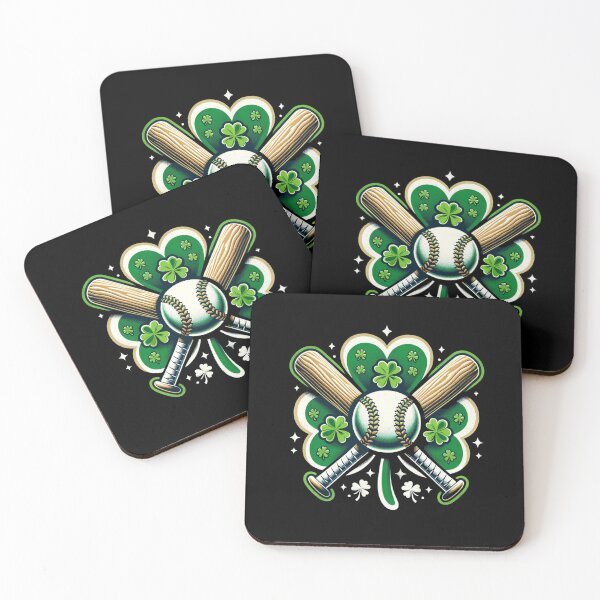 Item preview, Baseball St Patricks Day Boys Girls Men Women Shamrock T Shirt designed and sold by ChromaticBlend.