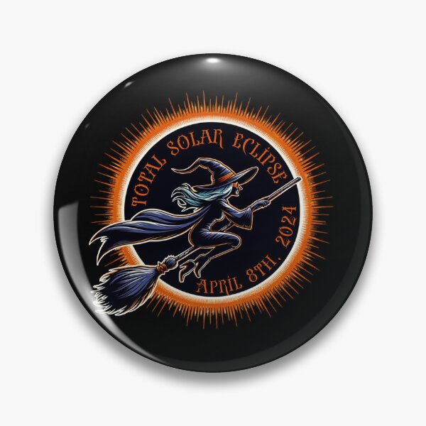 Item preview, Witch - Total Solar Eclipse 2024 designed and sold by SeledineArt.