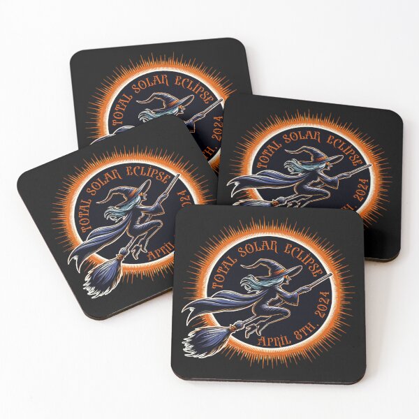 Item preview, Witch - Total Solar Eclipse 2024 designed and sold by SeledineArt.