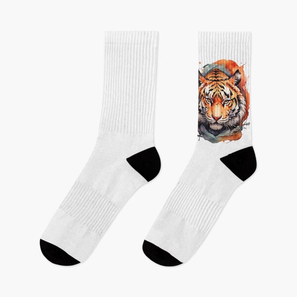 Item preview, Alluring Watercolor Tiger Face designed and sold by PolygonPinnacle.