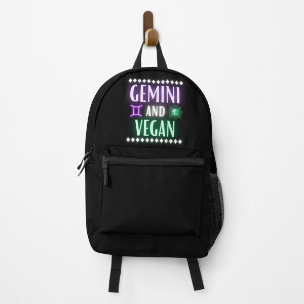 Item preview, Gemini and Vegan Neon Retro Style designed and sold by MysticZodiac.