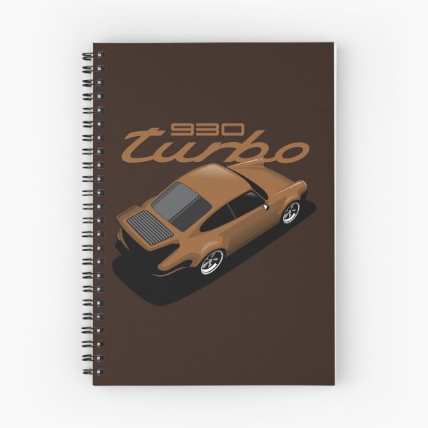 Artikelvorschau, Porsche 930 Illustration Brauner Turbo entworfen und verkauft von blackdogshop.
