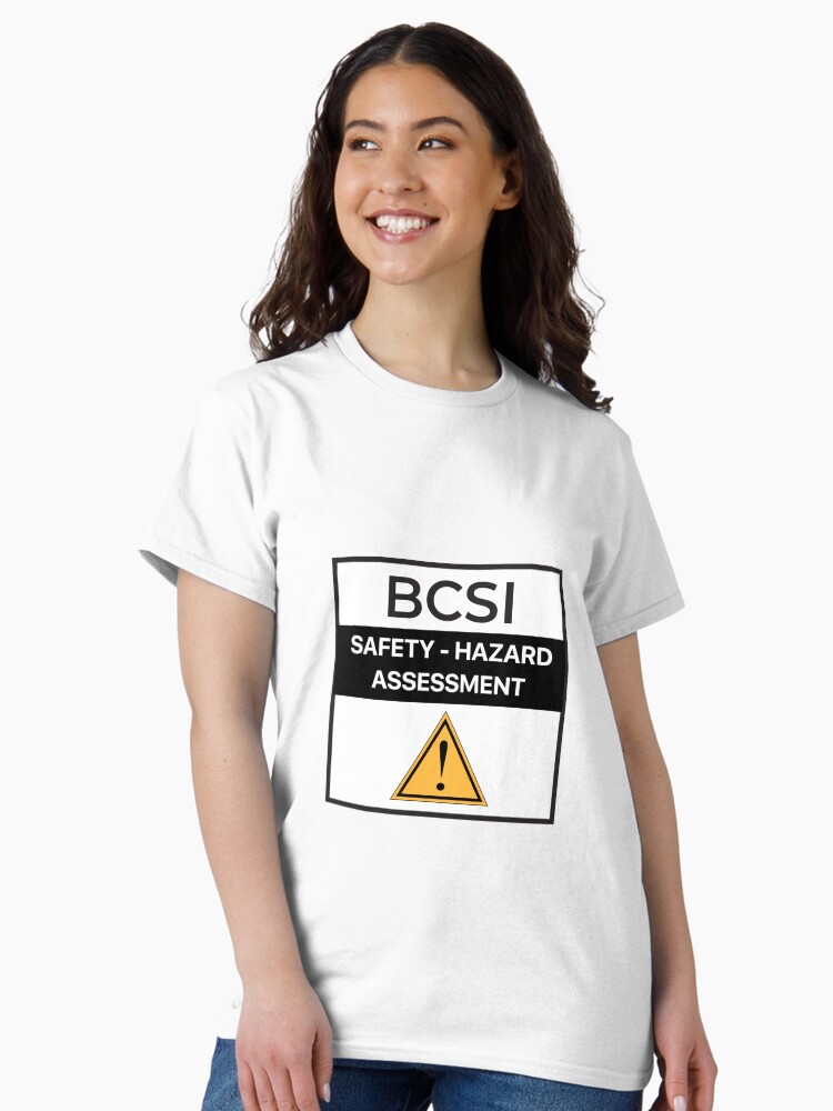 Thumbnail 1 of 7, Classic T-Shirt, Lab Safety- Hazard Assessment designed and sold by BCSI.
