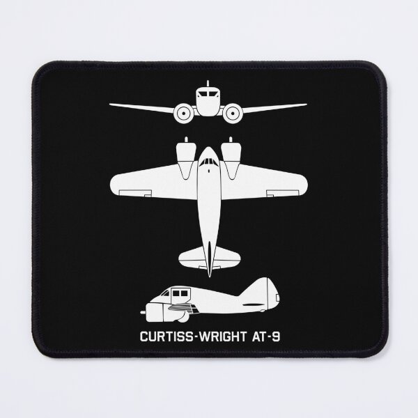 Item preview, Curtiss-Wright AT-9 Plane WW2 Silhouette Recognitions Diagrams designed and sold by MilitaryMart.